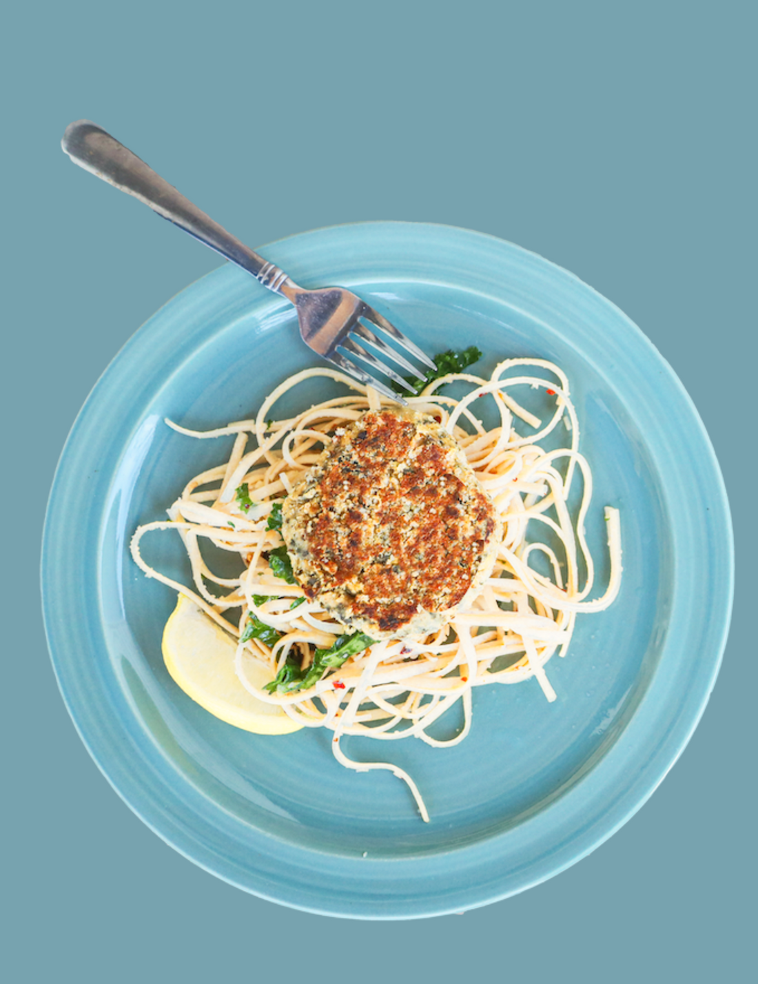 Vegan Krab Cake Linguini