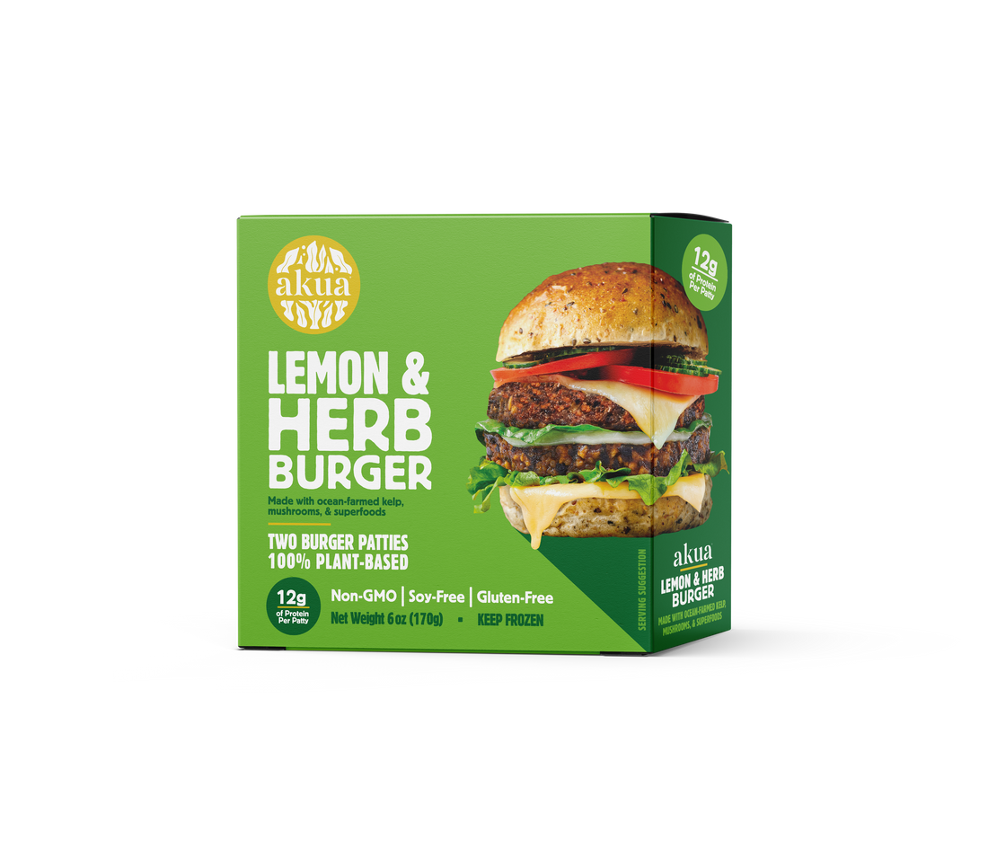 Kelp Burger Lemon Herb Retail Case - 6-2pk