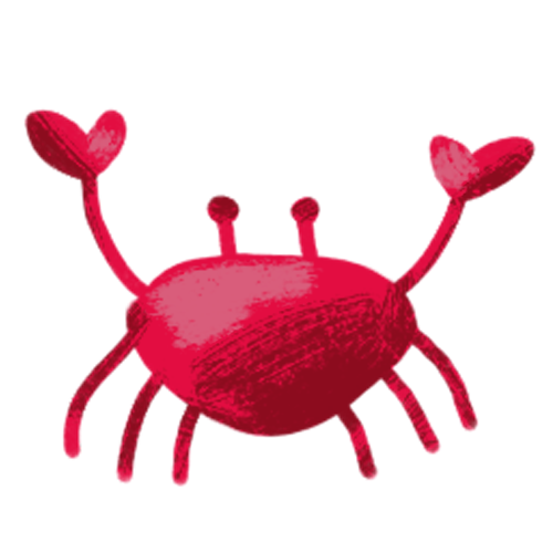 red crab illustration